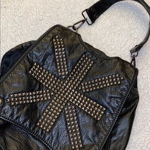 Faux Leather Studded Purse
